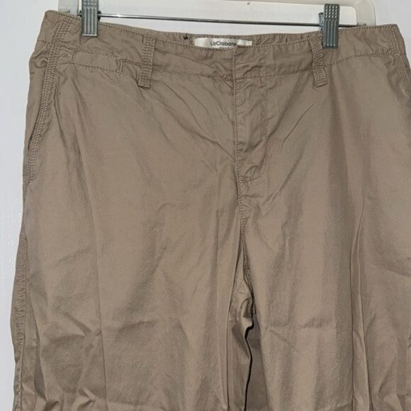 Liz Claiborne Womens Jackie Chino Pants Size 10 Beige Made In China - Picture 2 of 9